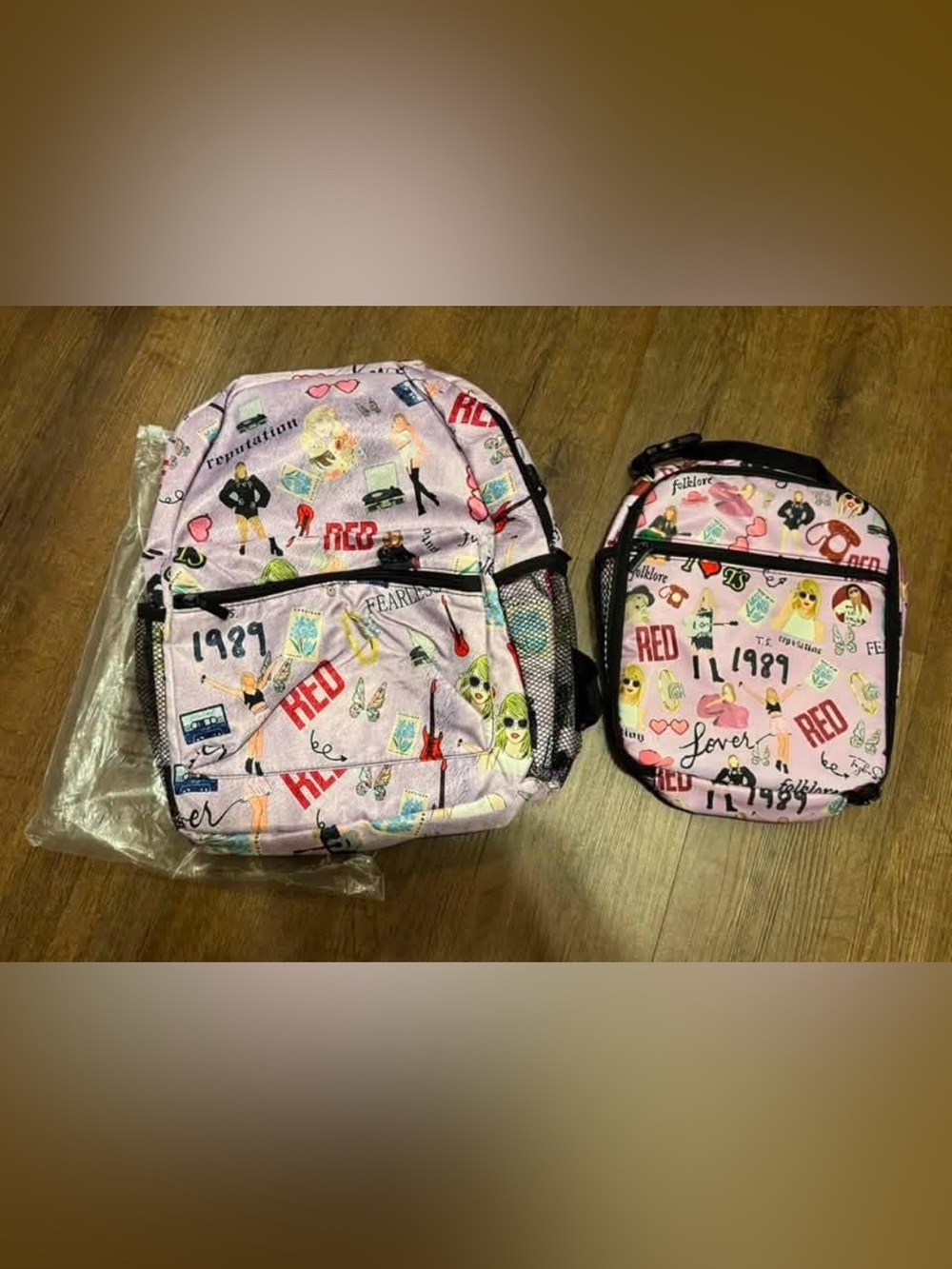 Brand new Taylor Swift backpack and lunchbox